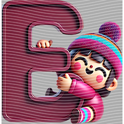 Cartoon letters-CL 578